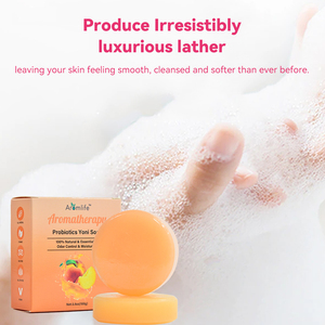 Savon Yoni Probiotique en Gros, Savon Vaginal Artisanal Végétalien, <span class=keywords><strong>Hydratant</strong></span>, Blanchissant, Raffermissant, Marque Privée Faite à la Main - Product Image 6