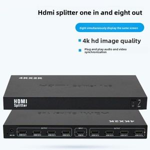 Nhà máy bán buôn cho HDMI 1 đến 8 độ nét cao video <span class=keywords><strong>Splitter</strong></span> Một đầu vào tám đầu ra 4K Video <span class=keywords><strong>Splitter</strong></span> & chuyển đổi - Product Image 2