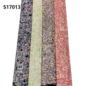 CHOCOO, superventas, tela de encaje de lentejuelas de red de tul de lujo, tela de encaje bordado con lentejuelas Multicolor - Product Image 6