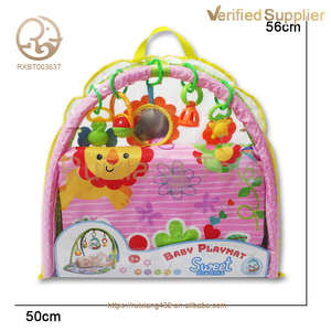 Venta caliente lindo niño y niña dibujos animados bebé actividad juego Mat suave colgante juguete con almohada para uso doméstico BEBÉ JUGAR <span class=keywords><strong>GIMNASIO</strong></span> - Product Image 5