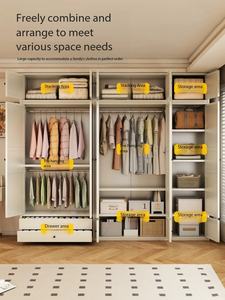 Wooden <strong>Wardrobe</strong> for Home Bedroom Modern Design Large Capacity Storage Cabinet - Product Image 2