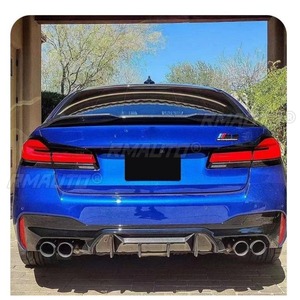 Diffuseur de pare-chocs arrière noir brillant pour BMW Série 5 G30 G38 2018+ - Accessoire de modification automobile - Product Image 5