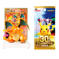 Coffret Cadeau Exclusif Figurine Charizard Collection Édition 30ème Anniversaire Cartes à Collectionner Jeu de Société Divertissement Cartes pour Cadeau