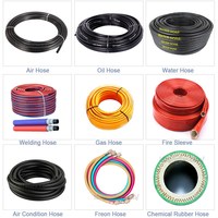 Tuyau hydraulique en caoutchouc tressé flexible, résistant à l'huile, haute pression, haute température, renforcé, certifié CE, prix usine