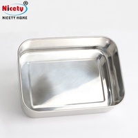 Boîte à déjeuner bento en acier inoxydable, couvercle en bambou avec logo personnalisé écologique, conteneur alimentaire pour enfants et adultes
