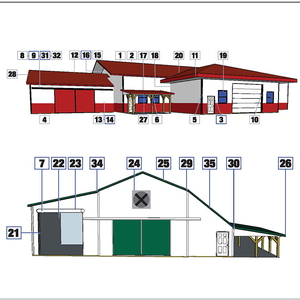 <span class=keywords><strong>Panel</strong></span> de techo de 6m, caja hidráulica CNC y freno de bandeja, máquina plegadora de molduras de chapa de cama - Product Image 6