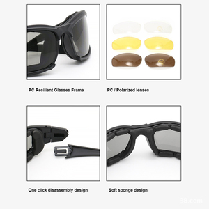 Occhiali da sole tattici polarizzati X7 occhiali per la visione notturna occhiali antipolvere - Product Image 6