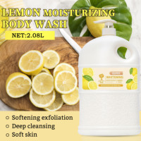 Gel Douche Corporel Hydratant et Blanchissant au Lait de Chèvre, Papaye et Citron, 2,08 L, Personnalisé en Usine, Vente en Gros pour Femme