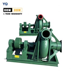 Pompe à boue horizontale de 8 pouces en fer doré pour dragage de rivière, haute pression, résistante à l'usure, machine d'aspiration de sable pour résidus miniers et placers - Product Image 1