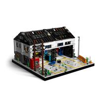 PB PB8867 MOC Atelier de réparation automobile, garage, atelier, modèle de véhicule modulaire, kits de construction, briques, cadeaux pour adultes, ensembles de blocs de construction