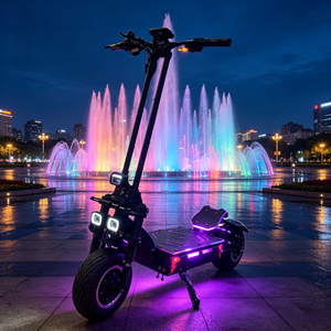 Scooter électrique pliable avec batterie au lithium 72V 50AH, double moteur, autonomie de 100-150 km, amortisseur hydraulique, frein à huile, certifié CE - Product Image 1