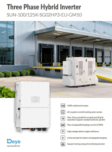 Inversor Híbrido Deye SUN-100K-SG02HP3-EU-GM10 Nuevo Modelo 100kw Trifásico Solar, 10 Unidades en Paralelo - Product Image 6