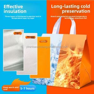 Sacs isothermes jetables en gros avec poignée, personnalisables, durables, pour livraison de repas chauds ou froids, réutilisables pour restaurants - Product Image 4