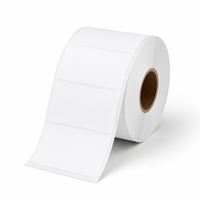 Etiquetas Térmicas Directas al por Mayor de 40 mm x 20 mm, Rollos de Etiquetas Adhesivas de Papel para Códigos de Barras, Etiquetas Adhesivas Blancas Personalizadas para Marcado