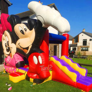 Château gonflable commercial Mickey Mouse pour enfants, fête, adorable trampoline gonflable, <span class=keywords><strong>jouet</strong></span> château gonflable - Product Image 2