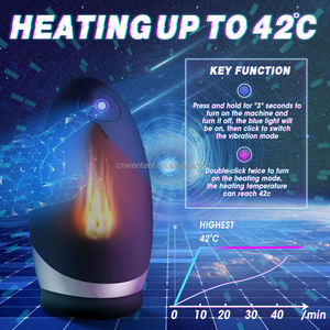 Copa de Masturbación Económica, Juguete Sexual para Adultos con 9 Frecuencias de Vibración y Calentamiento a 42 Grados para la Masturbación Masculina en Casa - Product Image 2