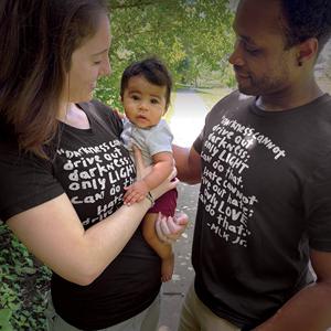 T-shirt imprimé lettre Sublimation Martin Luther King MLK Jr. Day Printing Black History Regular Fit Summer Tshirt - Product Image 2
