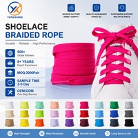 Lacets plats de 5/16 pouces pour baskets, lacets de rechange larges pour chaussures de sport, vente en gros, OEM, couleur et longueur personnalisées