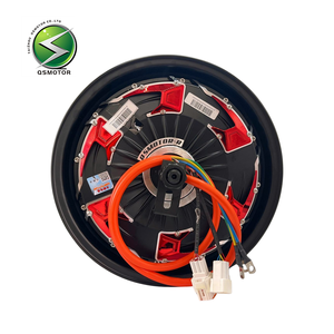 Motore QSMOTOR 12\" V4 2000W Dual Hall 35H Migliorato Brushless DC con Freno a Disco Adatto per Motociclette Elettriche - Product Image 4