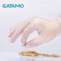 Gants de cuisine GV2 de qualité alimentaire, sans poudre, jetables, en vinyle