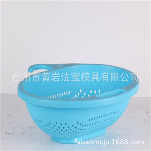 แม่พิมพ์ฉีดพลาสติกสำหรับตะกร้าล้างข้าว สำหรับของใช้ในชีวิตประจำวัน - Product Image 1