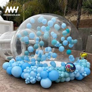 <span class=keywords><strong>Vancen</strong></span> Ballon de mariage transparent de haute qualité 3M rebondissant PVC dôme transparent tente de fête en plein air maison à bulles gonflable 10ft + 6ft - Product Image 2