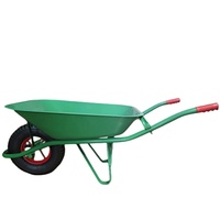 Chariot à main agricole et logistique à une roue pour le jardin, vente en gros et au détail, modèle WB6400, en métal, capacité de charge de 200 kg