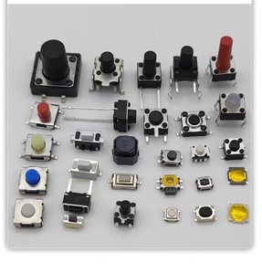 12V Metaal 6*6*2.5-3.7MM 4Pin <span class=keywords><strong>DIP</strong></span> 1NO Red Head Tact Microschakelaar - Product Image 3