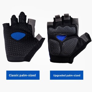 Gants de fitness demi-doigts d'extérieur pour hommes et femmes, en polyester respirant, minces et antidérapants, résistants à l'usure pour la conduite, le sport et le cyclisme. - Product Image 4