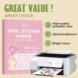 Máy in phun có thể in A3 A4 không thấm nước tự dính Glossy/Matte/rõ ràng PP Pet phim tấm Vinyl Sticker giấy A4 - Product Image 2