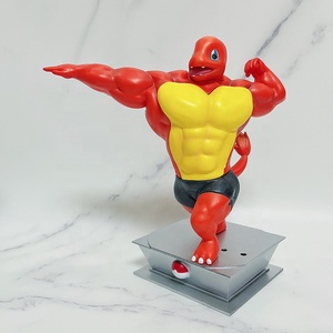 4 estilos al por mayor modelo juguetes coleccionables músculo Pika Chu Squirtle Charmander Bulbasaur figura de juguete para coleccionar regalos - Product Image 1