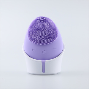 Soft Waterproof Silicone <strong>Ultrasonic</strong> Facial <strong>Cleansing</strong> Brush Facial <strong>Deep</strong> Pore Skin Care Scrub Cleanser Tool - Product Image 4
