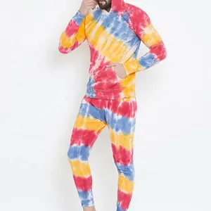 Men's Stylish tracksuit Multicolored Tie And Dye Sweatshirt & Joggers Suit Street wear Fashion Men Women winter by EVERGLOW