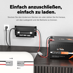 Cargador de Batería Industrial de 12V40A AC/DC para Baterías LiFePO4 con Conector, Pantalla LED y Múltiples Protecciones - Product Image 3