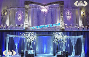 Gran palacio de estilo de boda escenario Raj Mahal boda escenario árabe boda recepción etapa - Product Image 6