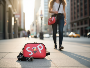 Borsa a Tracolla Rigida Stampata da Donna Taglia S con Chiusura a Cerniera per Uso Quotidiano - Product Image 2