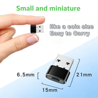 Mini Optical USB Mouse Jiggler with ON/OFF Button Plug and Play Office Automatic Undetectable Mouse Mover Jigglers