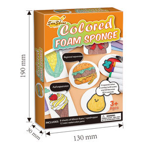 Papier mousse gonflé magique coloré 3D DIY Kit de peinture gonflé magique avec 12 couleurs de marqueurs acryliques - Product Image 2