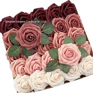 Vente chaude <span class=keywords><strong>À</strong></span> La Main Mousse PE Roses Pôles Décoration De La Maison Transfrontalière Floral En Gros pour L'obtention Du Diplôme E-Commerce Simulé Roses - Product Image 5
