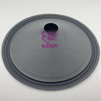 Accessoire pour haut-parleur à cône en papier JC15 de 15 pouces avec bord en tissu à double anneau et trou central de 50,5 mm, style fileté à compression