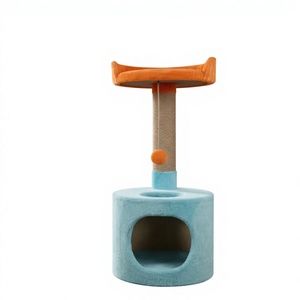 High Quality Amigos Classic Jute <b>Cat</b> Tower with 2 Levels Durable & Eco-Friendly for <b>Cats</b> & <b>Small</b> Animals - Product Image 1