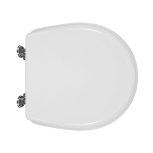 Asiento de inodoro para Galassia Vaso M2 45 Forma 2 Blanco con bisagras de expansión en forma de C de 50,5 cm de longitud - Product Image 1