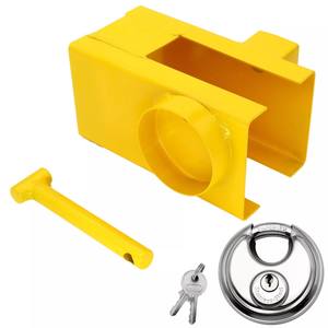 YH1877 Verrou de coupleur de remorque en acier chromé de haute qualité, durable, universel, pour <span class=keywords><strong>caravane</strong></span> et remorque - Product Image 1