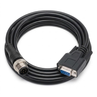 Cable Adaptador Industrial M12 DB9 Personalizado de 4/5/8 Pines M12 RS232 D-Sub PLC Sensor de Alta Velocidad con Clasificación IP67, Conductor de Cobre Puro y PVC