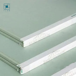 Plaque de plâtre résistante à l'eau 1/2\"X 4' X 8' Ba13 Plafond Plaques de plâtre 12 mm d'épaisseur Gypse pour la décoration murale - Product Image 6