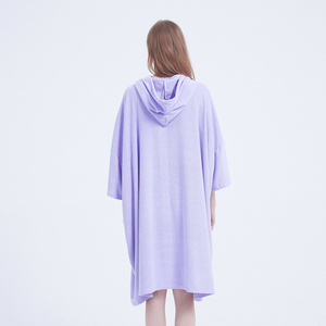 Robe changeante d'usine en microfibre séchage rapide personnalisé pour adultes adolescents à capuche Surf <span class=keywords><strong>Poncho</strong></span> serviette <span class=keywords><strong>de</strong></span> plage - Product Image 6