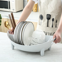 Panier de rangement pour vaisselle de cuisine, bol de rangement pour couverts, tasse et cuillère égouttoir pour vaisselle de cuisine Support de rangement pour bols et baguettes en plastique