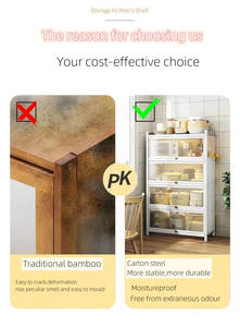 Étagère <span class=keywords><strong>de</strong></span> cuisine pour bols et baguettes multifonctionnels - Product Image 3