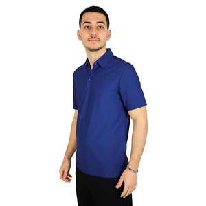 Men's <b>Polo</b> <b>Shirt</b> <b>Blue</b> Short Sleeve Classic Fit Casual Wear - Product Image 2