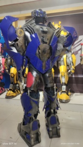 Disfraz de Robot Gigante Realista con Luces LED, Traje de Optimus Prime para Actuaciones de Baile, Halloween, Adultos, Unisex, TV, Cine - Product Image 2